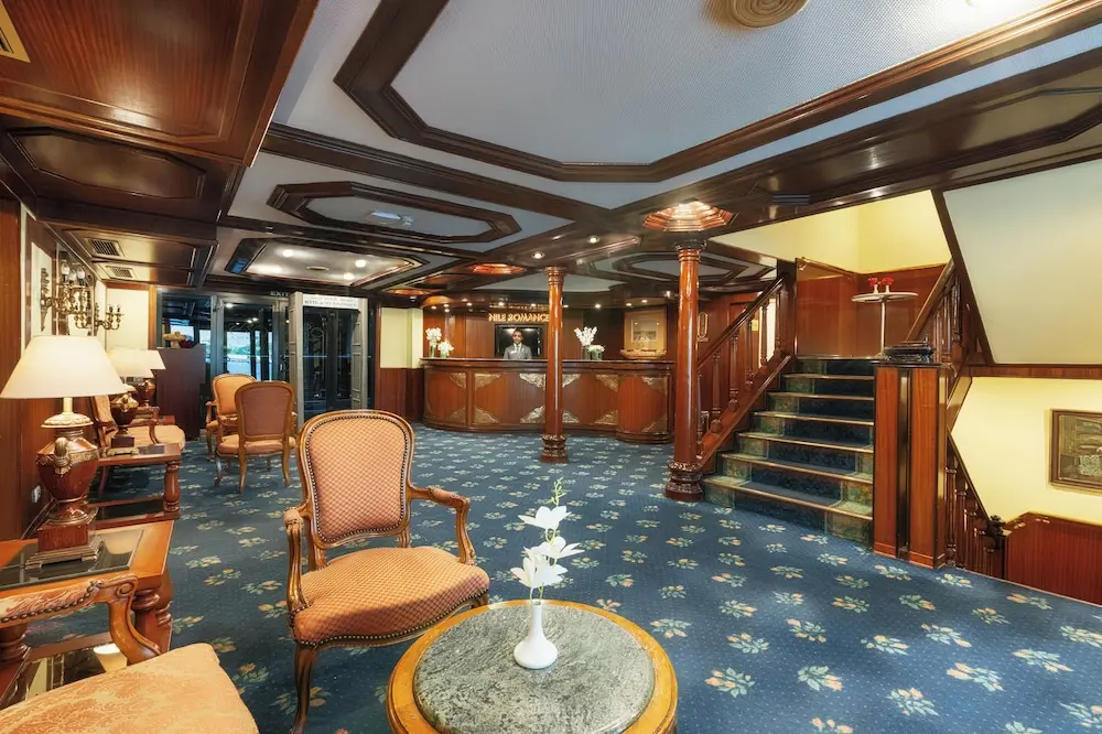 Lounge aboard the Orient Nile Romance Nile Cruise Nile cruise